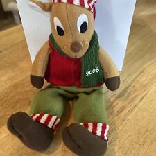 Rusty The  Reindeer Stuffed Shelf Sitter Christmas Decor Used picture