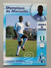 Vintage OM Olympique de Marseille 2001-2002 Joseph Yobo CPA Photo Postcard picture