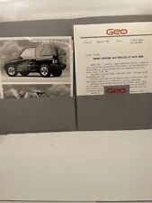 1991 Geo Auto Show Press Kit picture