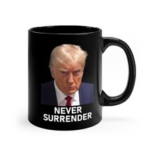 Trump Mug Shot Never Surrender Coffee Mug  picture