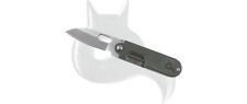 Black Fox Knives Bean Gen2 BF-719MI 440C Steel Green Micarta Pocket Knife picture