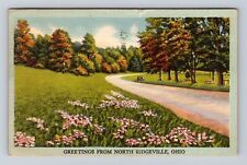 North Ridgeville OH-Ohio General Road Greetings Vintage c1948 Souvenir Postcard picture
