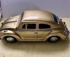 Vintage Rare Gold VW Volkswagen Beetle Bug Music Box Scotch, Whiskey Decanter picture