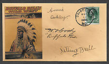 Buffalo Bill collector envelope w original period stamp 125 years old *OP1093 picture