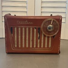 TrueTone Model DC3880 Tube Radio Western Leather Portable Battery Untested picture