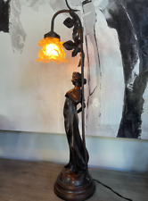 Bronze-Effect half nude Lady Figurine Table Lamp 26
