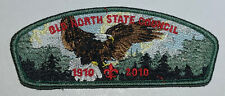 Old North State Council Strip CSP  1910 2010 Green Boy Scout XJ7 picture