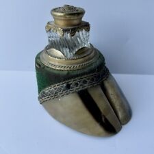 Vintage Cow Hoof Inkwell Souvenir 1904 Taxidermy Oddity Antique Worlds Fair picture