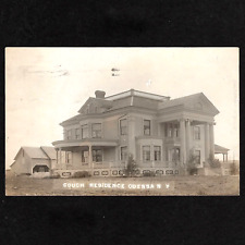 RPPC NY Odessa, New York: ca. 1909 CROUCH RESIDENCE; Mailed From Watkins NY picture