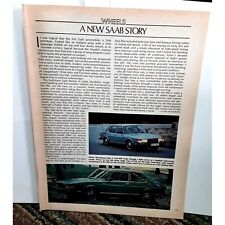 1979 SAAB 900 Turbo Feature article vintage 70s picture