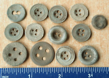 Ancient bronze Button Clasp Buckle Amulet Ring Earring Pendant Necklace 13 pcs picture