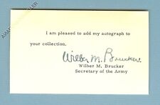 PRESIDENT EISENHOWER'S SECRETARY OF THE ARMY 1955-61 WILBER M. BRUCKER  picture