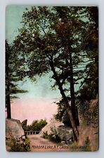 Mohonk Lake NY-New York, Laurel Ledge Road, Antique Vintage Souvenir Postcard picture