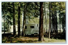 c1960 Howard Prairie Lake Resort Caravan RV Trailer Ashland Oregon OR Postcard picture