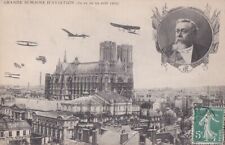 CPA 51 REIMS LARGE WEEK AVIATION ARMAND FALLIERES Airplanes in Flight August1909 picture