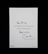 Queen Camilla Parker Bowles Signed Royal Photo Card Document Royalty Charles III picture