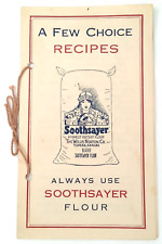 Soothsayer Flour A Few Choice Recipes Leaflet 1930s Advertisement picture