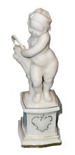 Rare Hutschenreuther Porcelain Cherub Figurine Holding Sickle picture