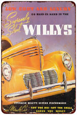 1940 Willys Automobiles vintage Look reproduction Metal sign picture