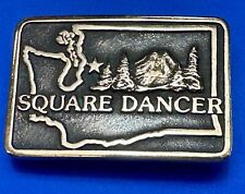 Square Dancer - 30th National Square Dance Convention 1981 Anacortes belt buckle picture