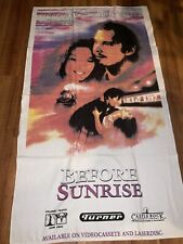 VTG Before Sunrise Beach Bath Towel  1995 Movie Promo Ethan Hawke Julie Delpy  picture