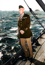 GENERAL PATTON ABOARD USS AUGUSTA Photo Magnet @ 3