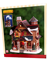 Lemax Chestnut Cabin Christmas Winter Village LED Lighted Smoking Chimney House picture