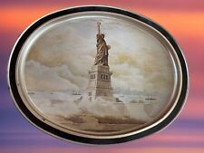Statue Of Liberty  1985 Tin Serving Tray Sunshine Biscuits Limited Ed Vintage picture