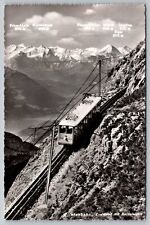 RPPC - Kriens Switzerland - Hotel Pilatus-Kulm - Cog Railway - Alps - Peaks ID'd picture