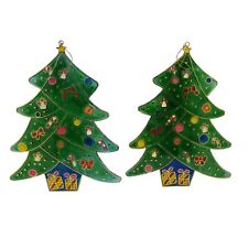 vintage pair of decorative christmas tree sun catchers picture