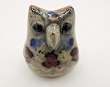 Tiny Signed Jorge Wilmot W Owl Tonala Pottery Mexican Folk Art picture