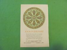 Vintage St John's American Lutheran Church 60th Anniversary Event Booklet. 1957. picture