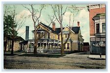1908 The Elks Home Street View Goshen Indiana IN Posted Antique Postcard picture