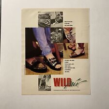 WILD PAIR Shoes Vtg 1990’s Shoe Fashion Billiards Pool Women’s Feet Print Ad picture