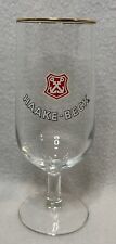Vintage Late 60s Haake Beck German Footed Glass with Gold Rim picture