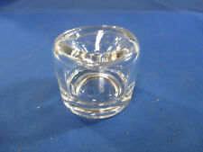 FUNNEL INK WELL Antique Clear Glass No Spill Safety Style 19th picture