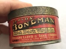 LLOYD’S BONDMAN Rich Dark Virginia Vintage Empty Tobacco Tin, London picture
