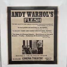 1969 Andy Warhol’s “ FLESH”  Film , Joe Dellasandro, Candy Darling, Film Ad picture