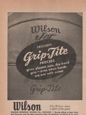 Wilson Basketball NBA NCAA Vintage Print Ad 1957 Page 1950s picture