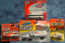 3 Various HO Trucks & a Greyhound Bus New in Original Packages picture