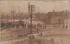 East Akron Ohio 1913 Flooding RPPC Photo Postcard picture
