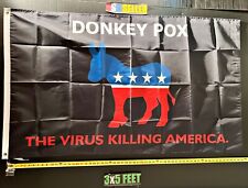 Donald Trump Flag FREE USA SHIP Donkey Pox BMD Republican Desantis USA Sign 3x5' picture