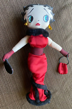 Vintage Betty Boop Collection Plush Red Dress Saloon Betty 12” Kellytoy 2002 picture