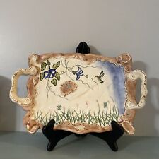 Country Kitchen Decor Vintage Coynes Ceramic Serving Tray Hand Painted 1990s 15
