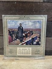 Vintage 1925 “The Star Journal Newspaper”  Calendar “Lincoln At Gettysburg”  picture