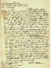“New York Congressman” Amasa Dana Hand Written Legal Document Dated 1842 picture