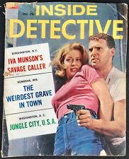 INSIDE DETECTIVE-DEC. 1962-SAVAGE CALLER-GRAVE-JUNGLE-KILL-MURDER-DEAD-DOO G picture