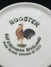 VTG 1999 ROOSTER ROY KIRKHAM TEA COFFEE CUP MUG FINE BONE CHINA 4”x 3” picture