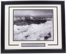 Fifty Two Carrier-Based Planes Pass Mt. Fujiyama Framed Navy 11x14 WWII Photo picture