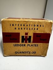 Vintage International Harvester Cardboard Parts Box with 12 Ledger Plates picture